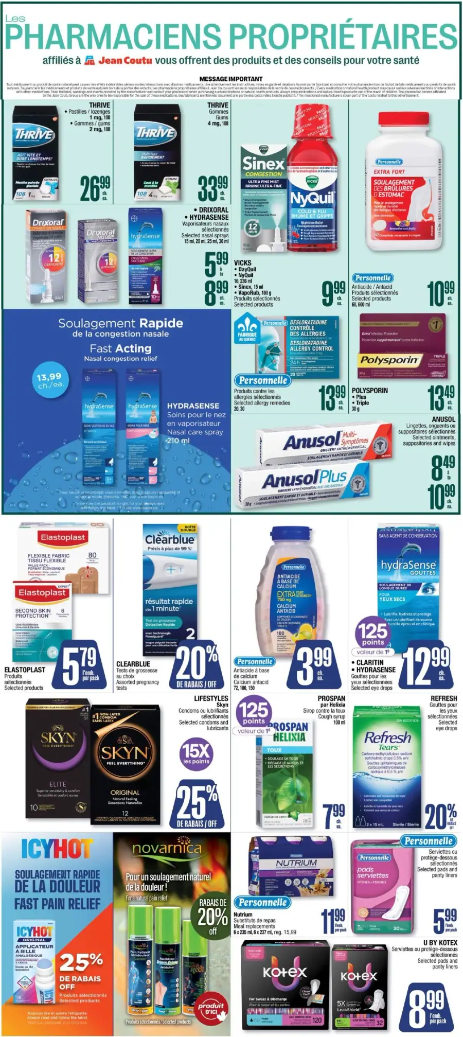 Page 3 du circulaire Jean Coutu.