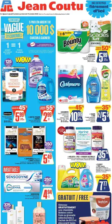 Aperçu de la Circulaire Jean Coutu du 8 au 14 octobre 2026