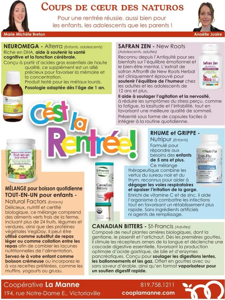 Page 6 du circulaire La Manne Épicerie Santé.