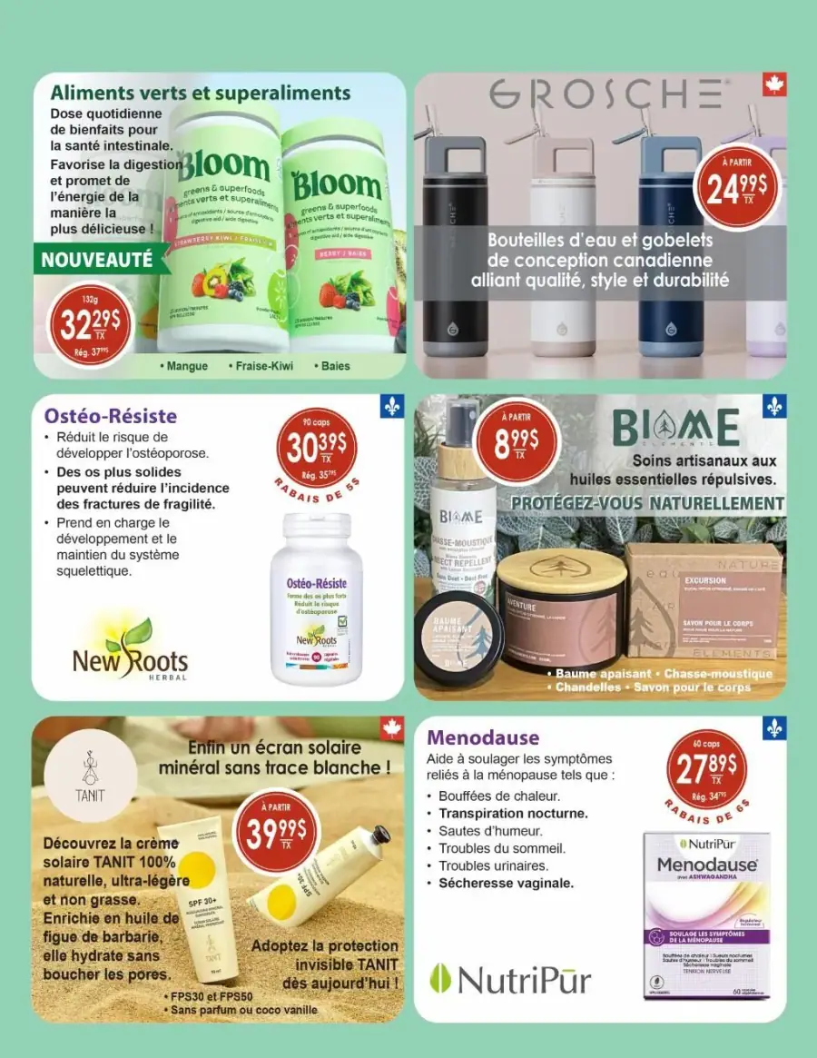 Page 4 du circulaire La Manne Épicerie Santé.