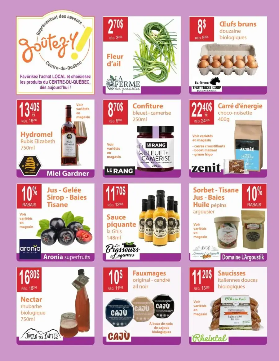 Page 8 du circulaire La Manne Épicerie Santé.