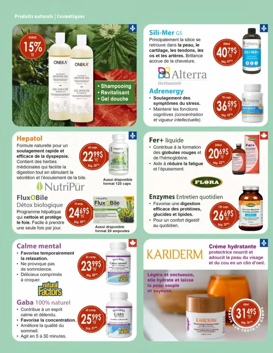 Page 2 du circulaire La Manne Épicerie Santé.