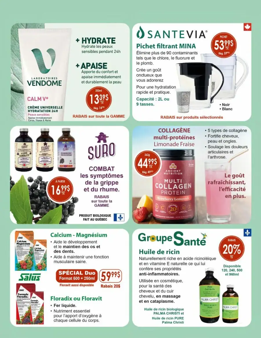 Page 4 du circulaire La Manne Épicerie Santé.