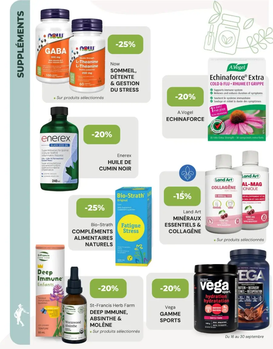 Page 11 du circulaire La Moisson Supermarché Santé.