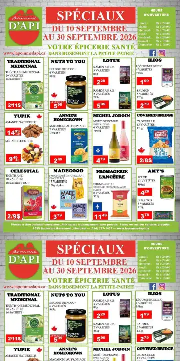 Aperçu de la Circulaire La Pomme d'Api du 10 au 30 septembre 2026