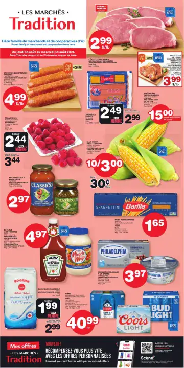 Aperçu de la Circulaire Les Marchés Tradition du 13 au 19 août 2026