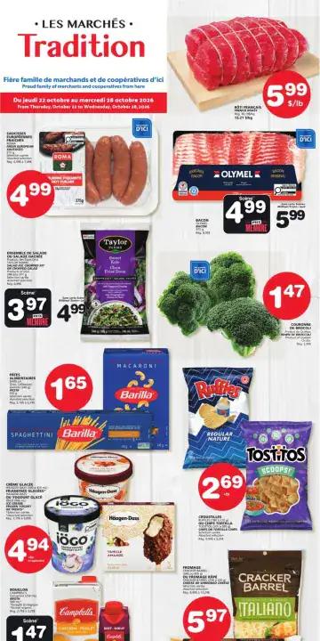 Aperçu de la Circulaire Les Marchés Tradition du 22 au 28 octobre 2026