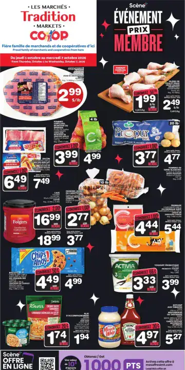 Aperçu de la Circulaire Les Marchés Tradition Marchés Coop du 1 au 7 octobre 2026