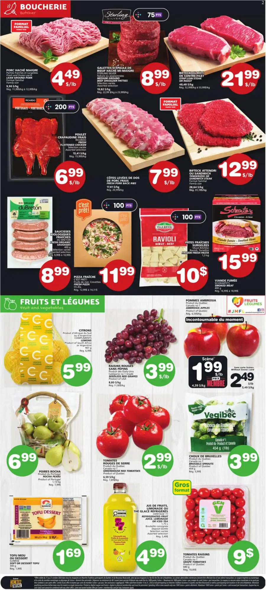 Page 2 du circulaire Les Marchés Tradition.