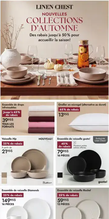 Aperçu de la Circulaire Linen Chest du 1 au 30 septembre 2026