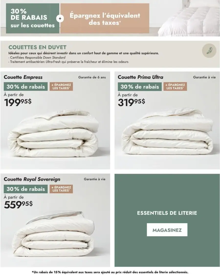 Page 2 du circulaire Linen Chest.