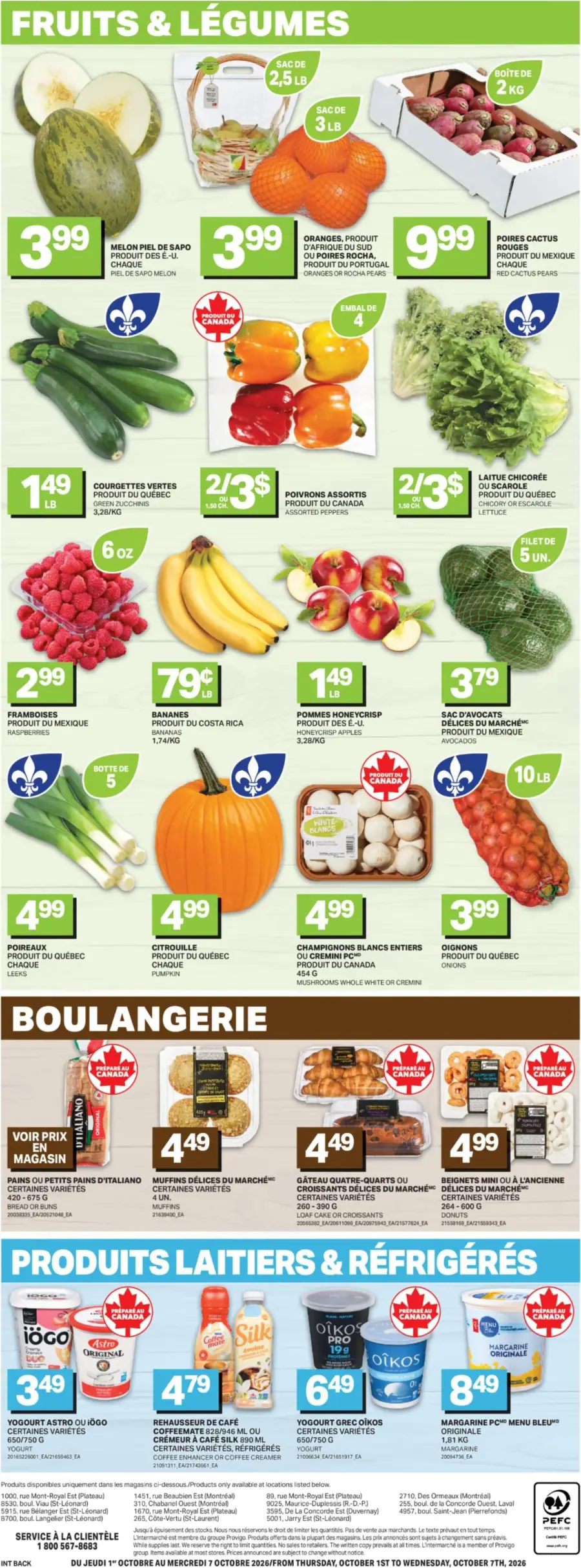 Page 5 du circulaire L'Intermarché Destination Fraîcheur.