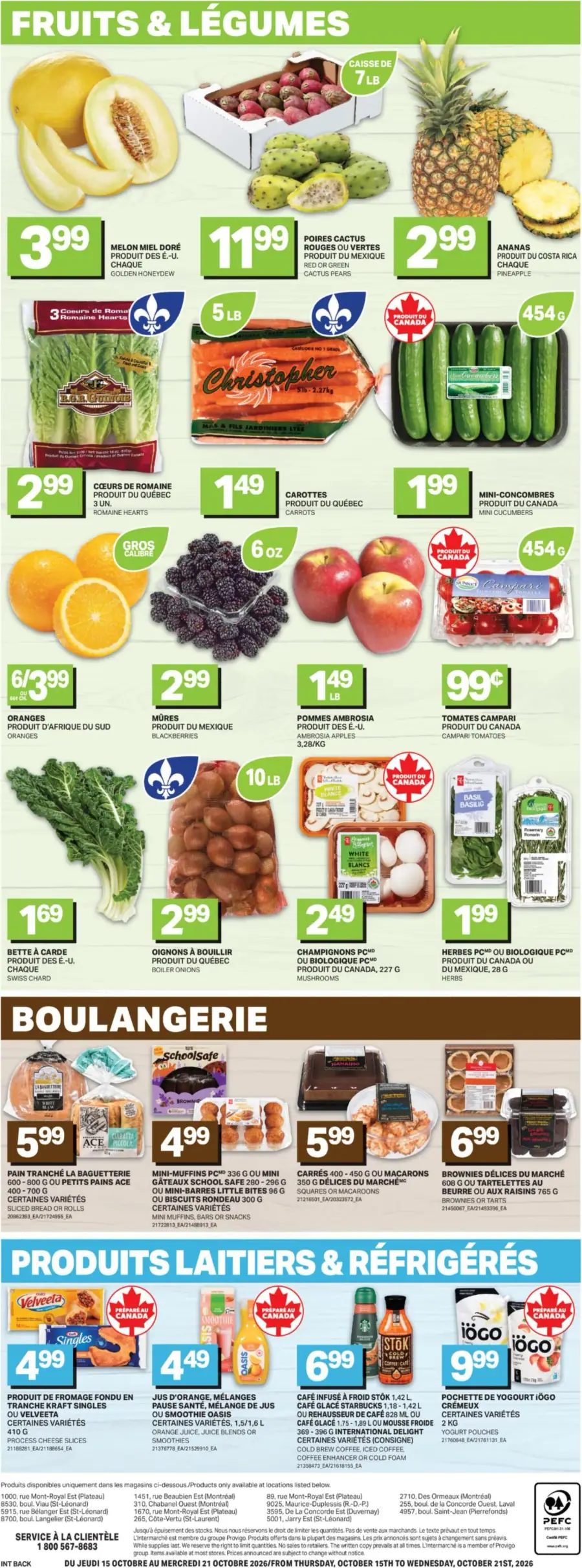 Page 5 du circulaire L'Intermarché Destination Fraîcheur.