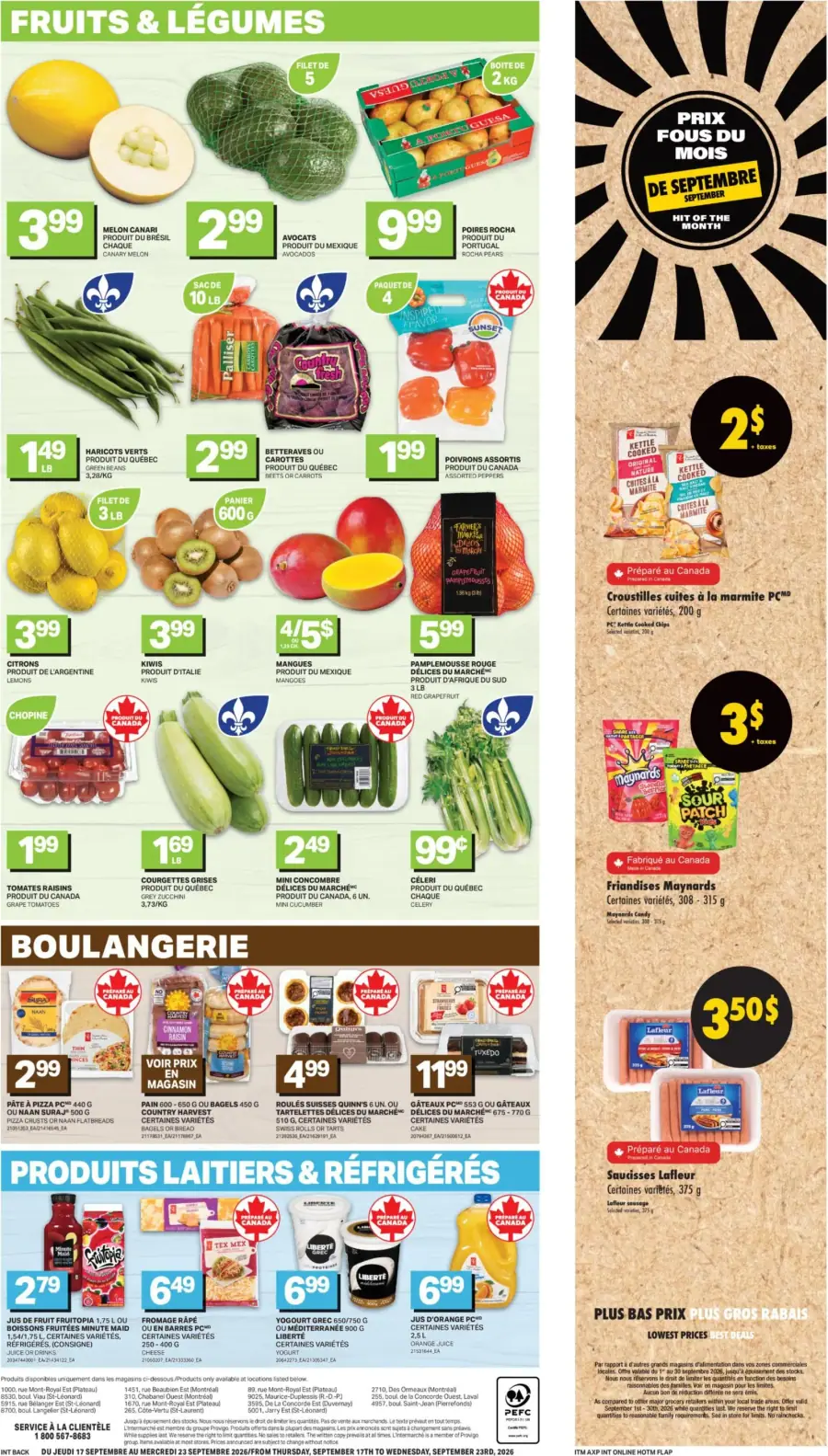 Page 5 du circulaire L'Intermarché Destination Fraîcheur.