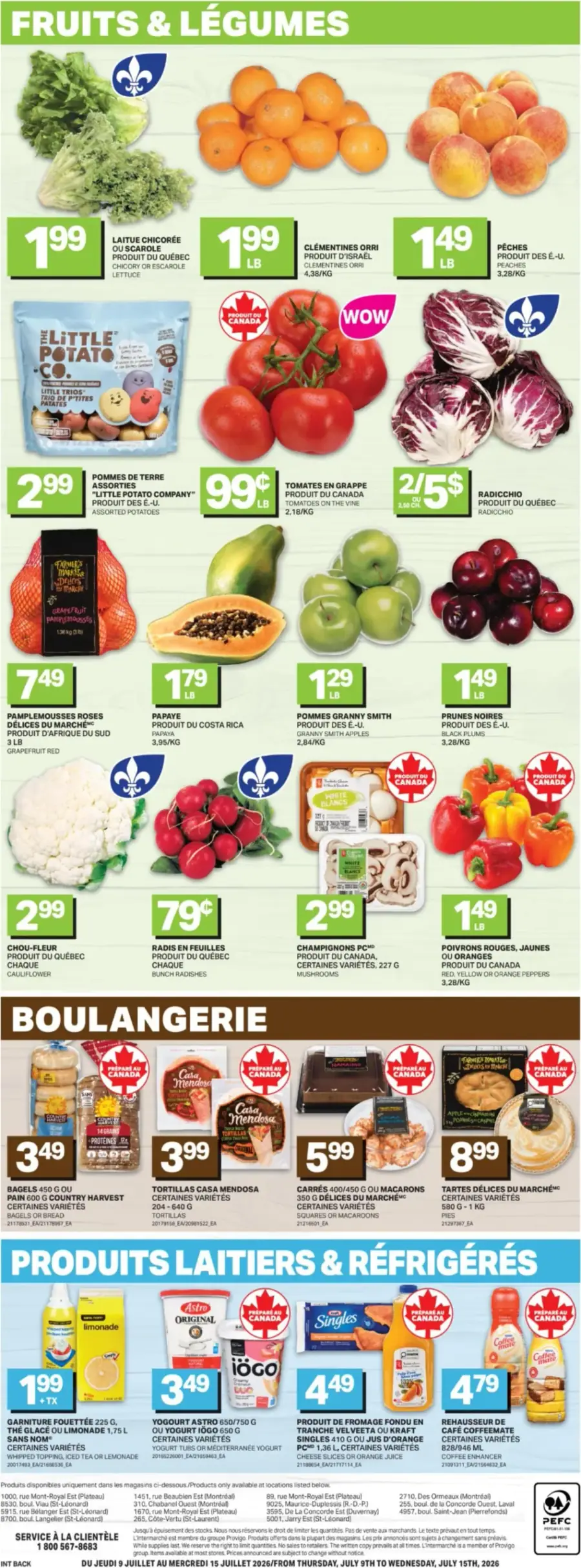 Page 3 du circulaire L'Intermarché Destination Fraîcheur.