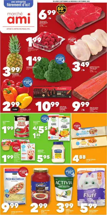 Aperçu de la Circulaire Marché Ami du 3 au 9 septembre 2026