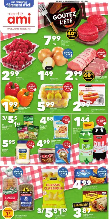 Aperçu de la Circulaire Marché Ami du 30 juillet au 5 août 2026