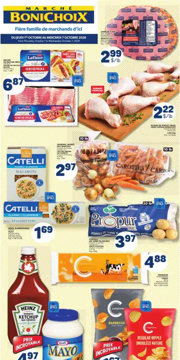 Aperçu de la Circulaire Marché Bonichoix du 1 au 7 octobre 2026