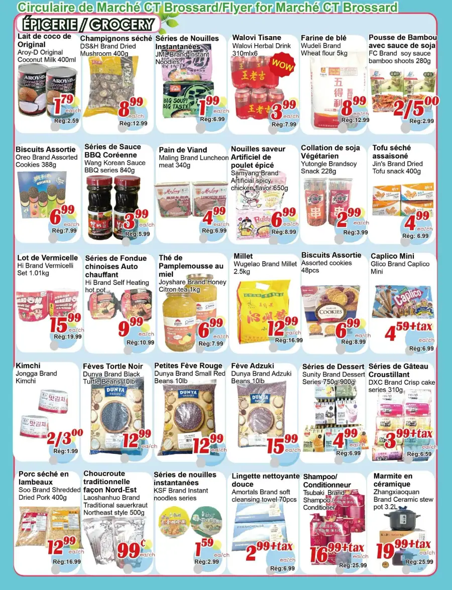 Page 3 du circulaire Marché C&T.
