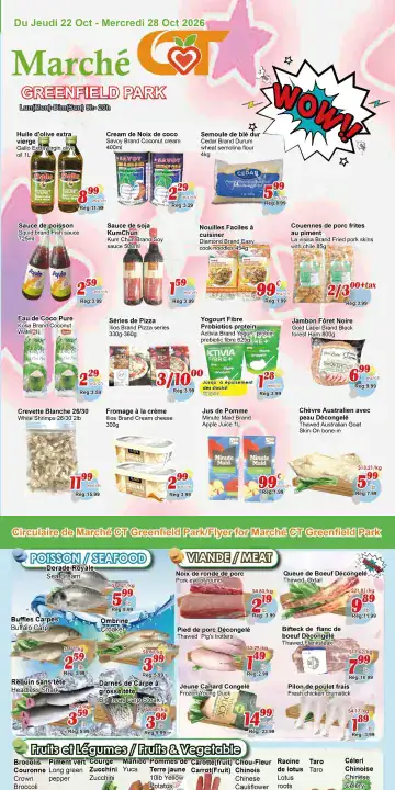Aperçu de la Circulaire Marché C&T Greenfield Park du 22 au 28 octobre 2026