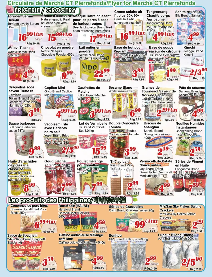 Page 5 du circulaire Marché C&T.