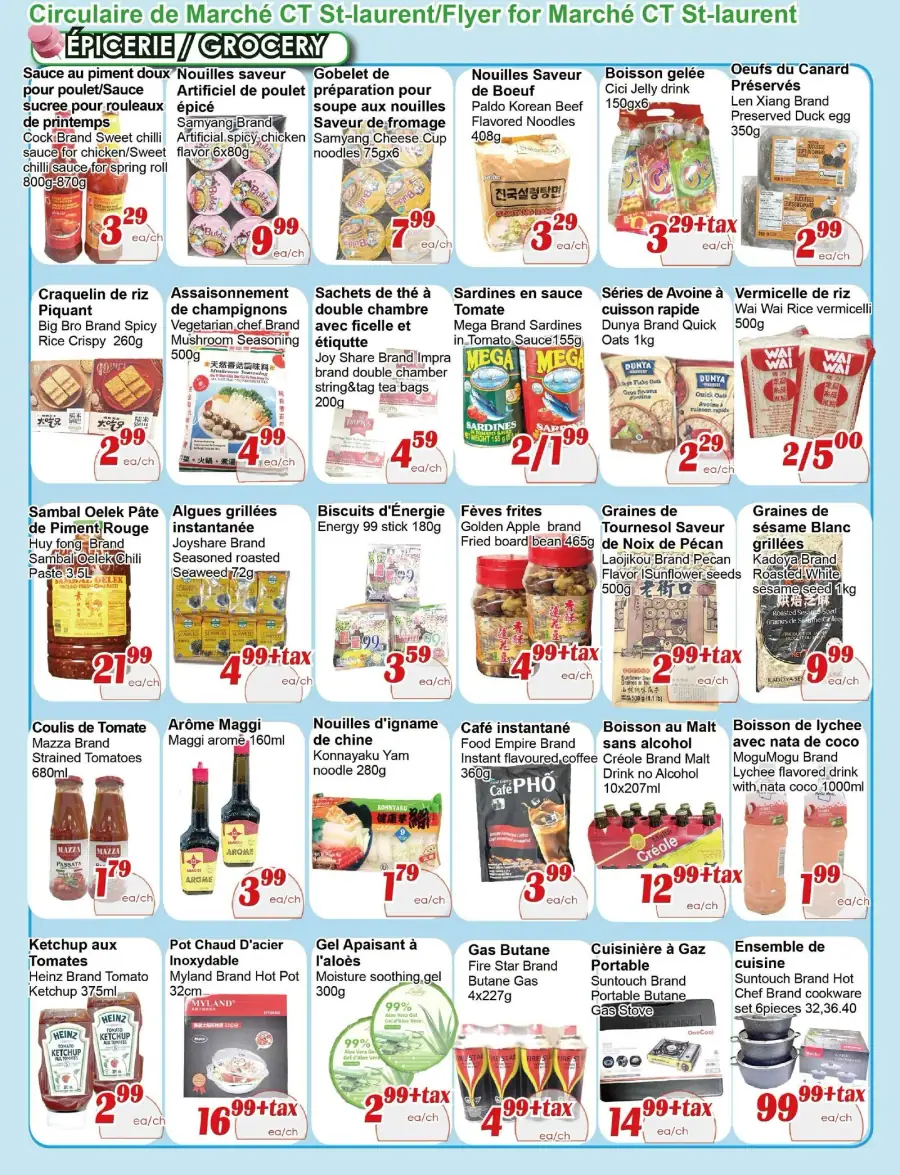 Page 3 du circulaire Marché C&T.