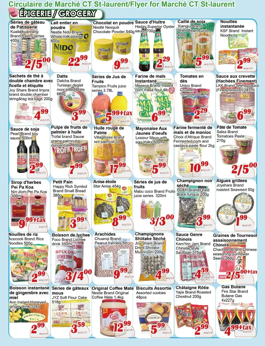 Page 3 du circulaire Marché C&T.