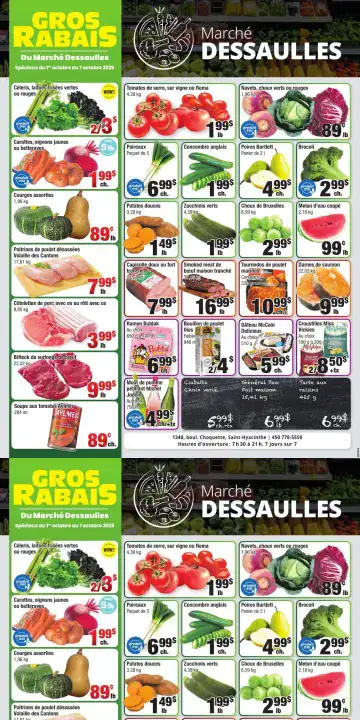 Aperçu de la Circulaire Marché Dessaulles du 1 au 7 octobre 2026