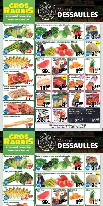 Aperçu de la Circulaire Marché Dessaulles du 13 au 19 août 2026