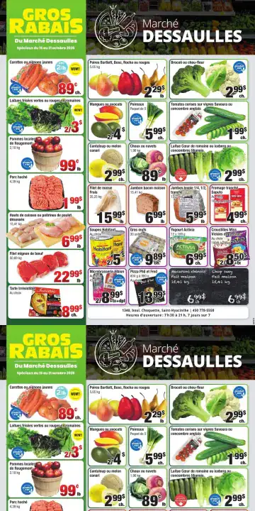 Aperçu de la Circulaire Marché Dessaulles du 15 au 21 octobre 2026