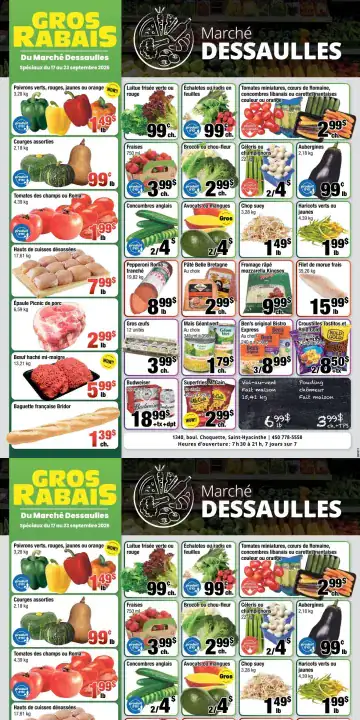 Aperçu de la Circulaire Marché Dessaulles du 17 au 23 septembre 2026