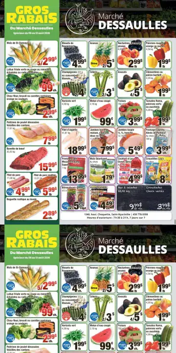Aperçu de la Circulaire Marché Dessaulles du 6 au 12 août 2026