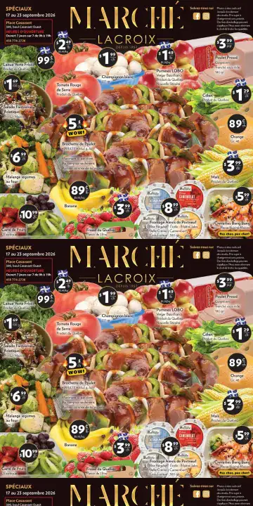 Aperçu de la Circulaire Marché Lacroix du 17 au 23 septembre 2026