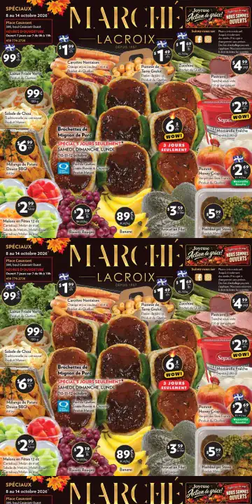 Aperçu de la Circulaire Marché Lacroix du 8 au 14 octobre 2026