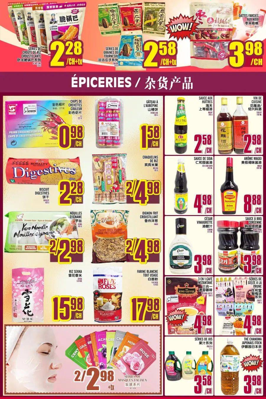Page 4 du circulaire Marché Lian Tai.