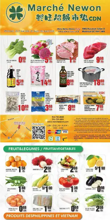 Aperçu de la Circulaire Marché Newon Jean-Talon du 21 au 27 août 2026