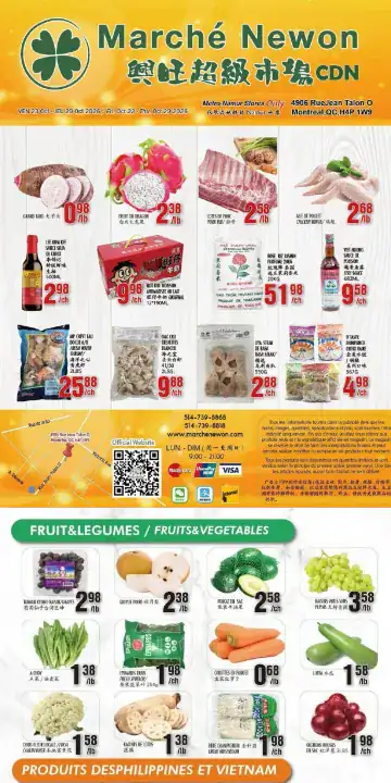 Aperçu de la Circulaire Marché Newon Jean-Talon du 23 au 29 octobre 2026