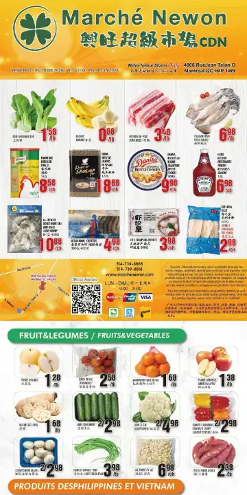 Aperçu de la Circulaire Marché Newon Jean-Talon du 9 au 15 octobre 2026