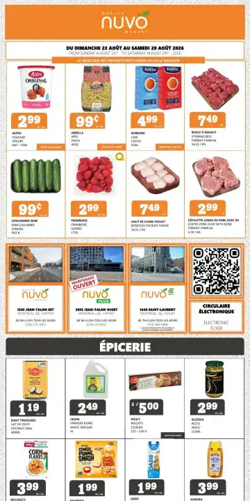 Aperçu de la Circulaire Marché Nuvo du 23 au 29 août 2026