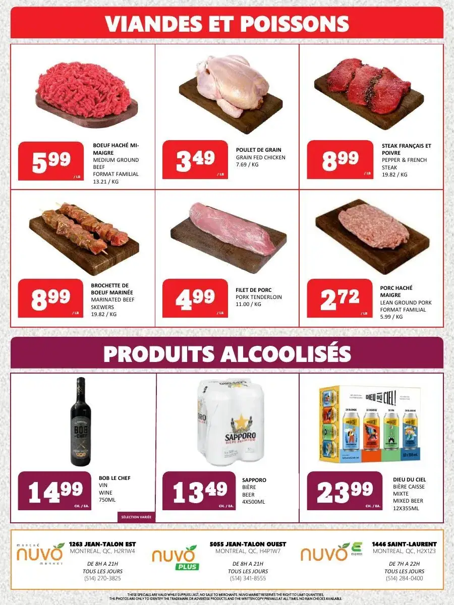 Page 4 du circulaire Marché Nuvo.