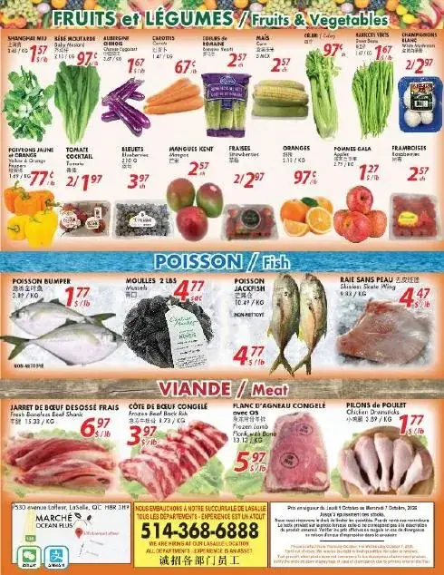 Page 4 du circulaire Marché Ocean Plus.