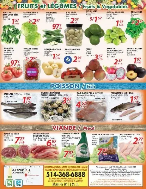 Page 4 du circulaire Marché Ocean Plus.