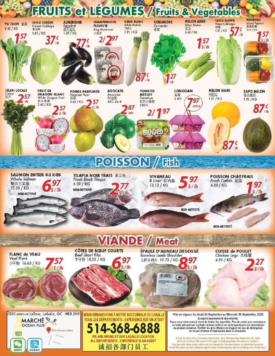 Page 4 du circulaire Marché Ocean Plus.