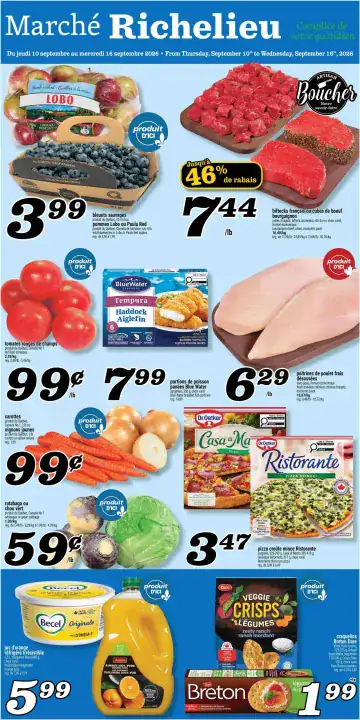 Aperçu de la Circulaire Marché Richelieu du 10 au 16 septembre 2026