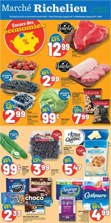 Aperçu de la Circulaire Marché Richelieu du 20 au 26 août 2026