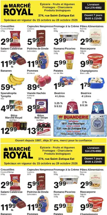 Aperçu de la Circulaire Marché Royal du 15 au 28 octobre 2026