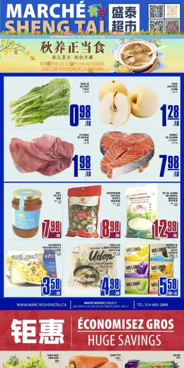 Aperçu de la Circulaire Marché Sheng Tai du 2 au 8 octobre 2026