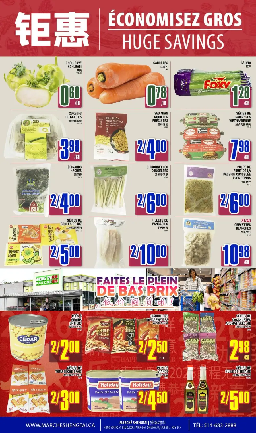 Page 2 du circulaire Marché Sheng Tai.