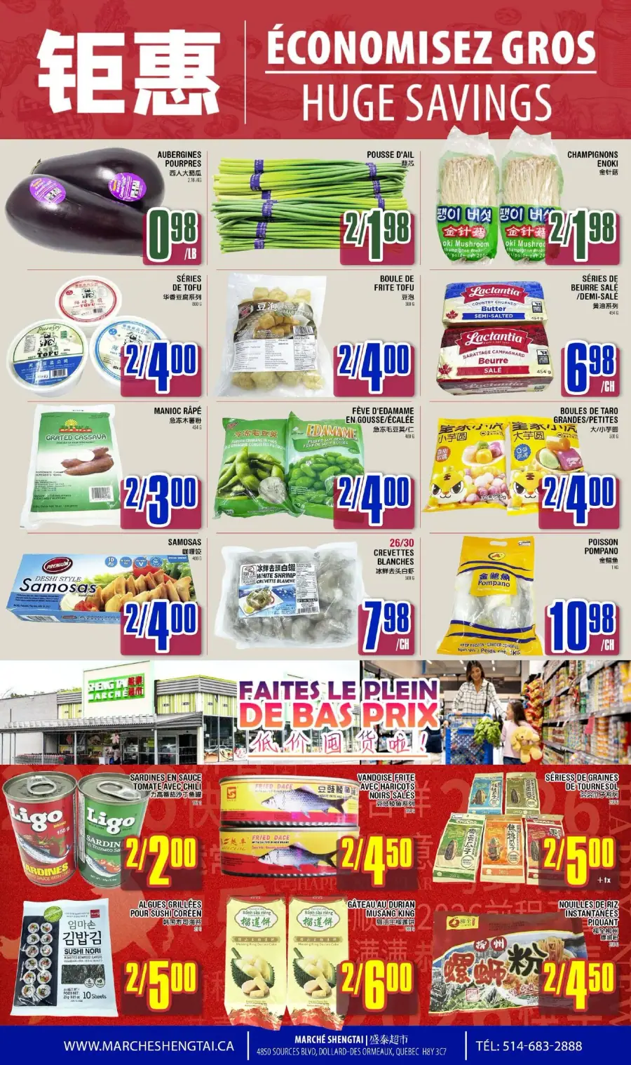 Page 2 du circulaire Marché Sheng Tai.