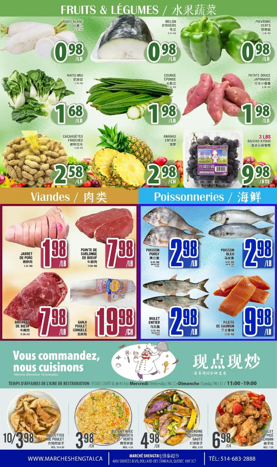 Page 3 du circulaire Marché Sheng Tai.